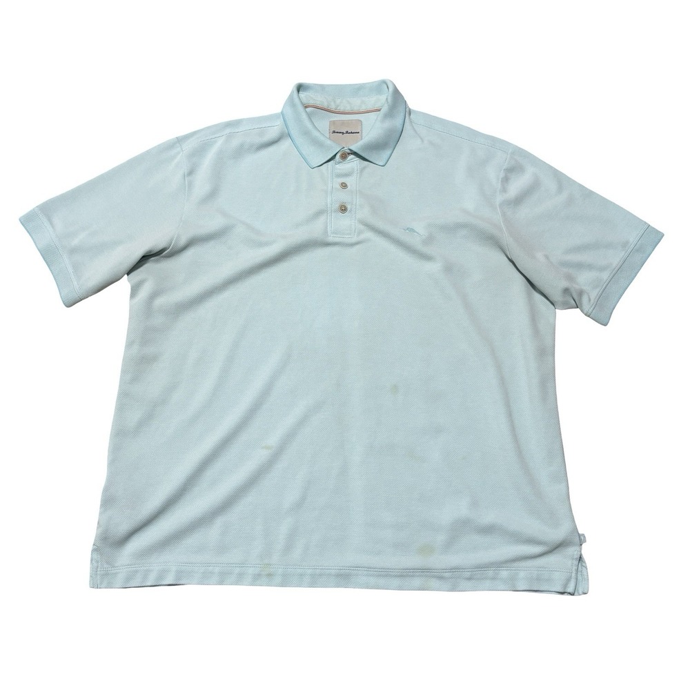 Tommy Bahama Men's Polo Shirt Blue Relaxed Fit Size XL 25 x 29